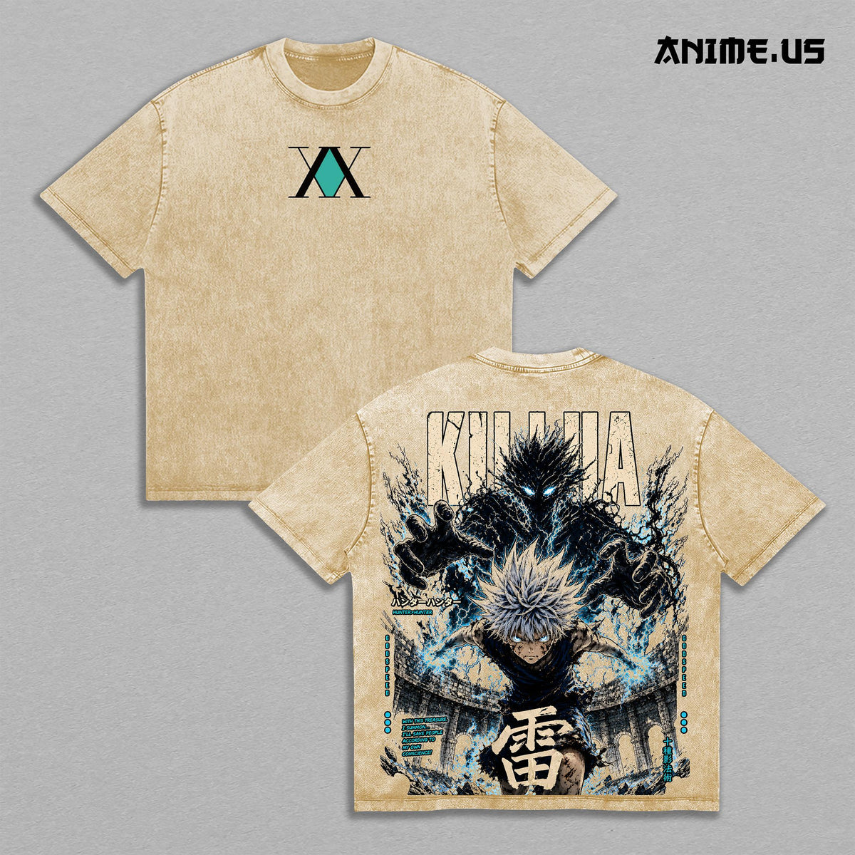Killua Zoldyck Hunter x Hunter Godspeed Anime Vintage Tee