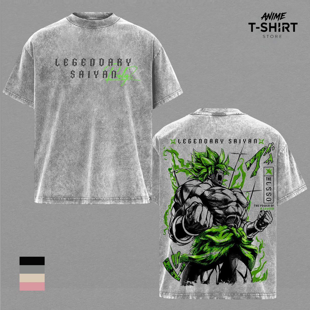 Broly - DBZ Legendary Super Saiyan DBZ Vintage Washed Shirt Anime Graphic Tee Gift for DBZ Fans