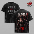 Baki Hanma Beast Mode Gym Anime Vintage Washed Tee