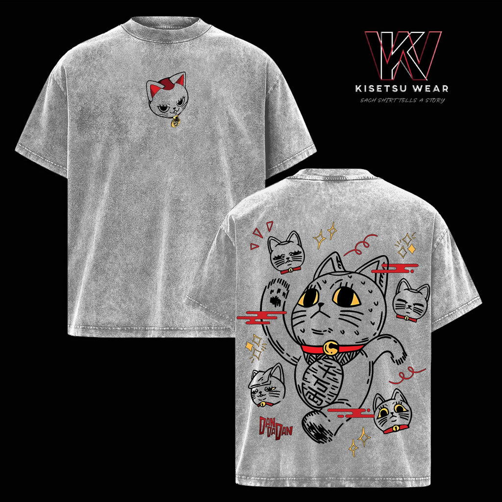 Turbo Granny T-Shirt Dandadan Anime Graphic Tee Acid Washed Oversized Soft Cotton Shirt Streetwear Creepy Aesthetic Shirt Gift for Manga Fans