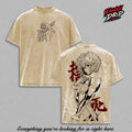 Rei Ayanami Evangelion Back Print Anime Vintage Washed Tee