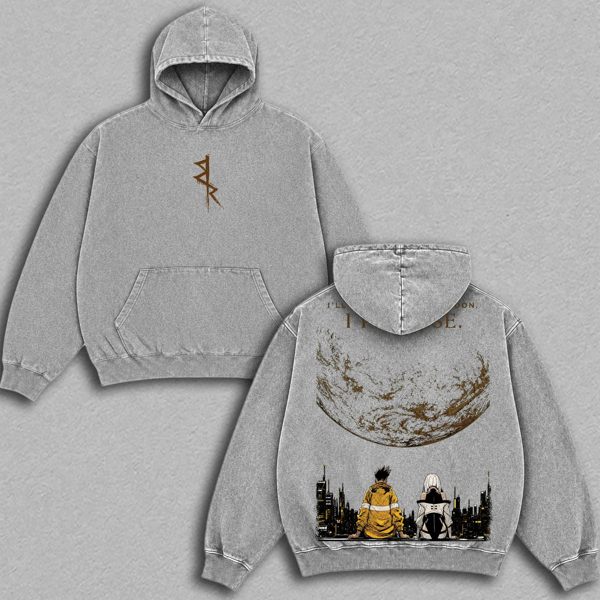 David Martinez Lucy Cyberpunk Edgerunners Hoodie - Gray