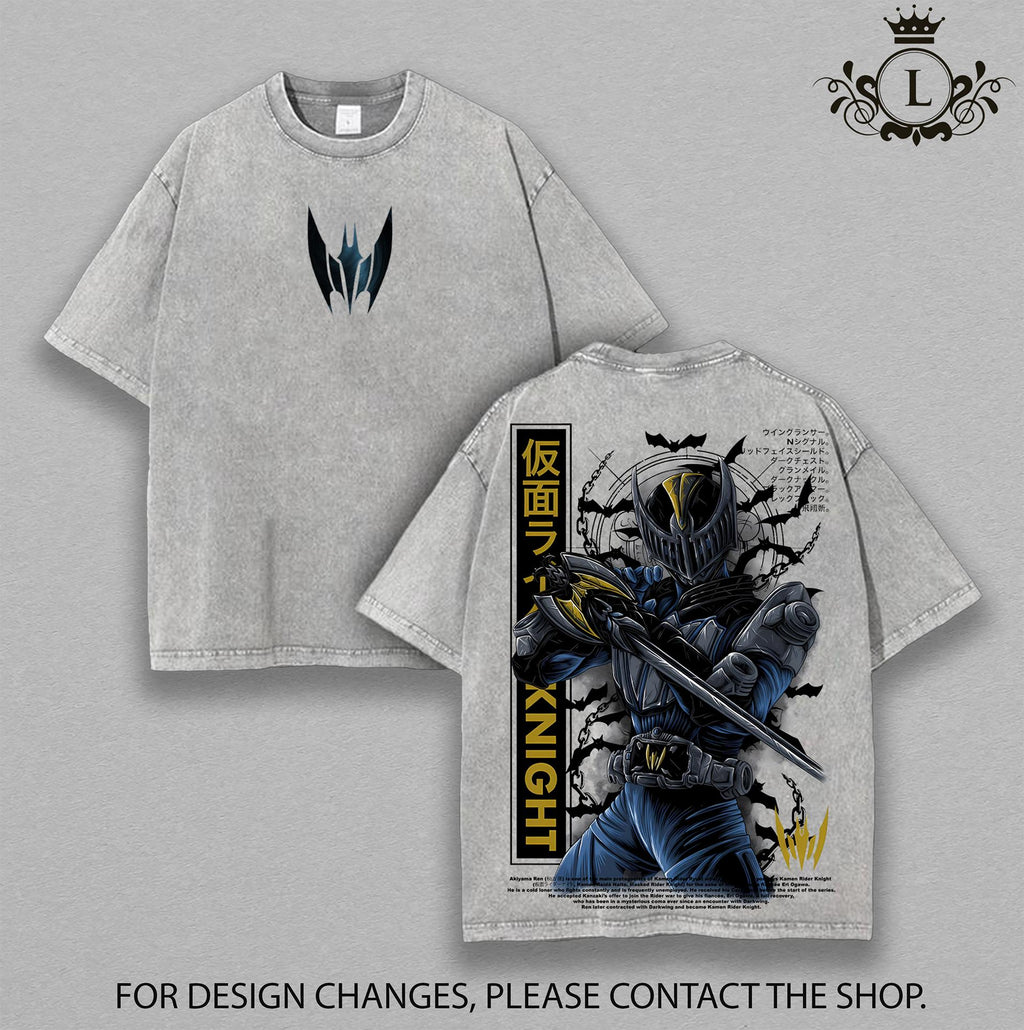 Kamen Rider Knight Tokusatsu Vintage Washed Tee