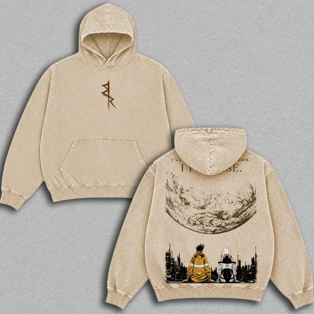 David Martinez Lucy Cyberpunk Edgerunners Hoodie - Apricot