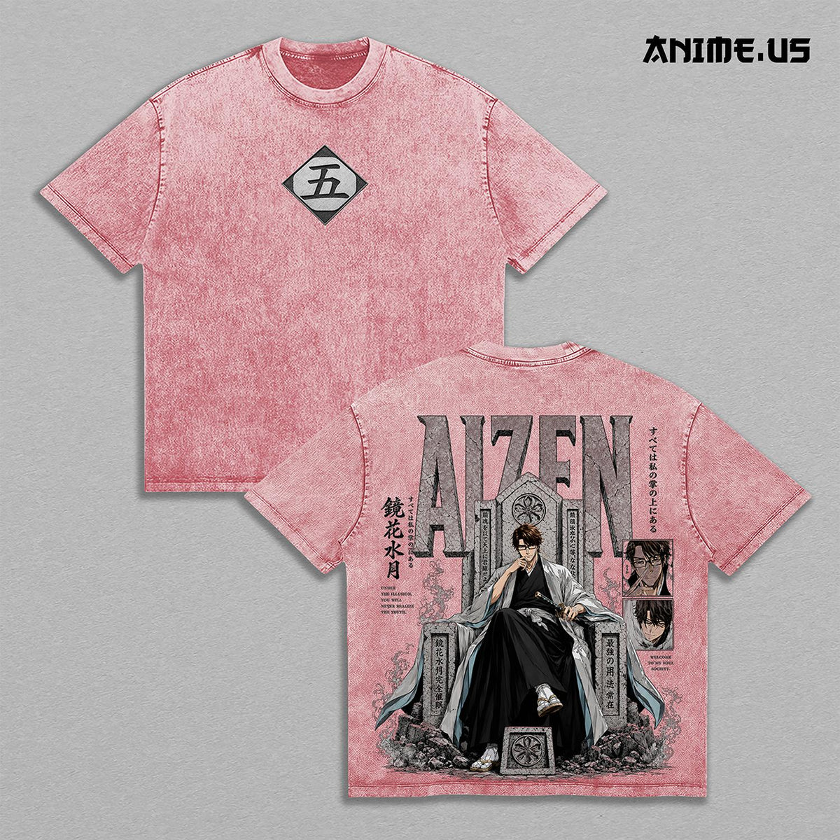 Sosuke Aizen Captain of the Fifth Division Bleach Anime Vintage Tee