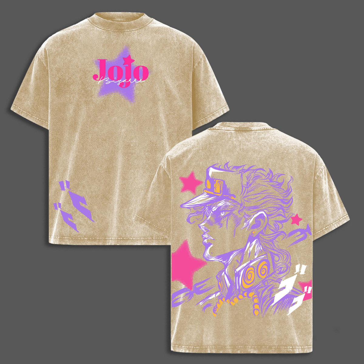 Joestar JoJo’s Bizarre Adventure Anime Vintage Washed Tee