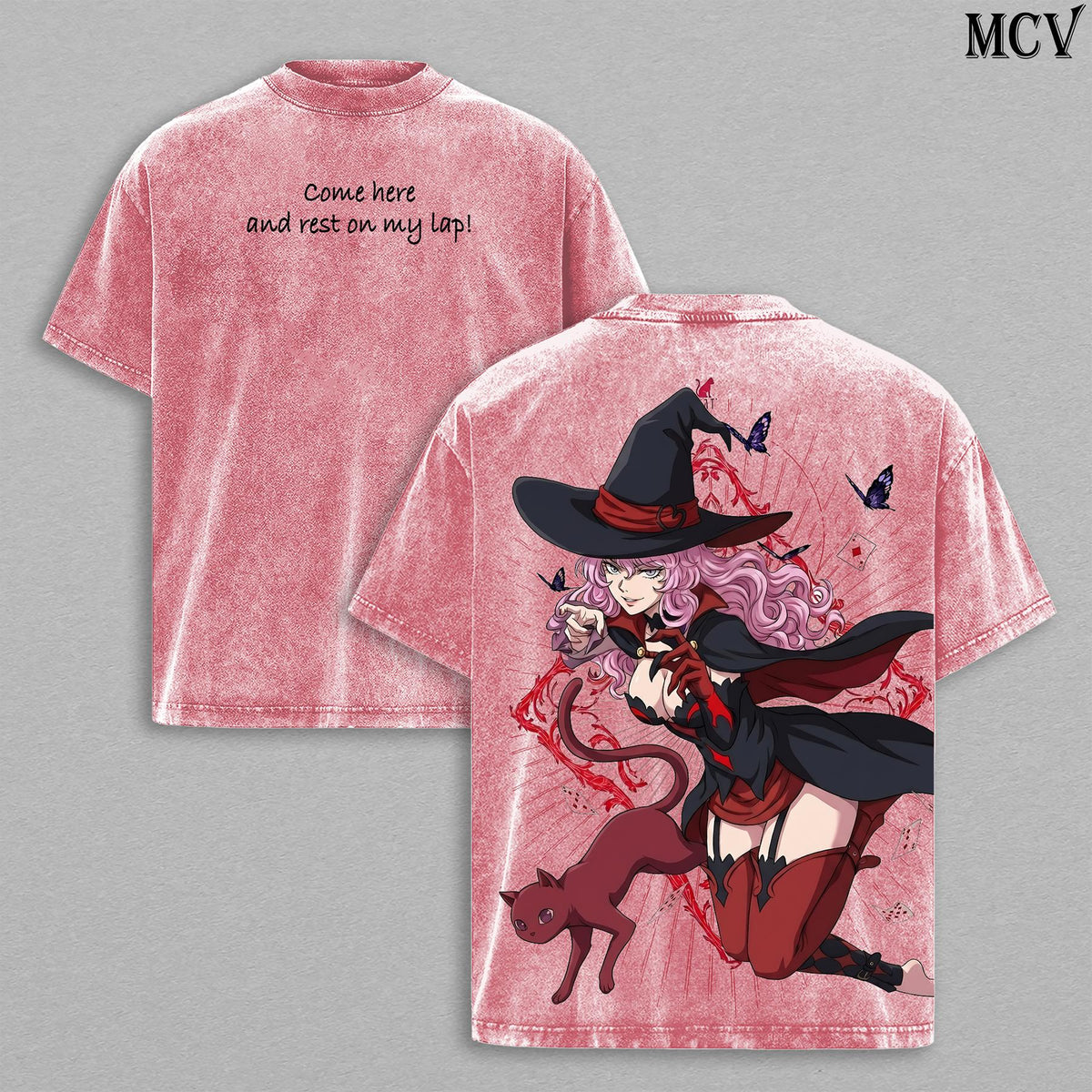 Vanessa Enoteca Black Clover Anime Vintage Washed Tee