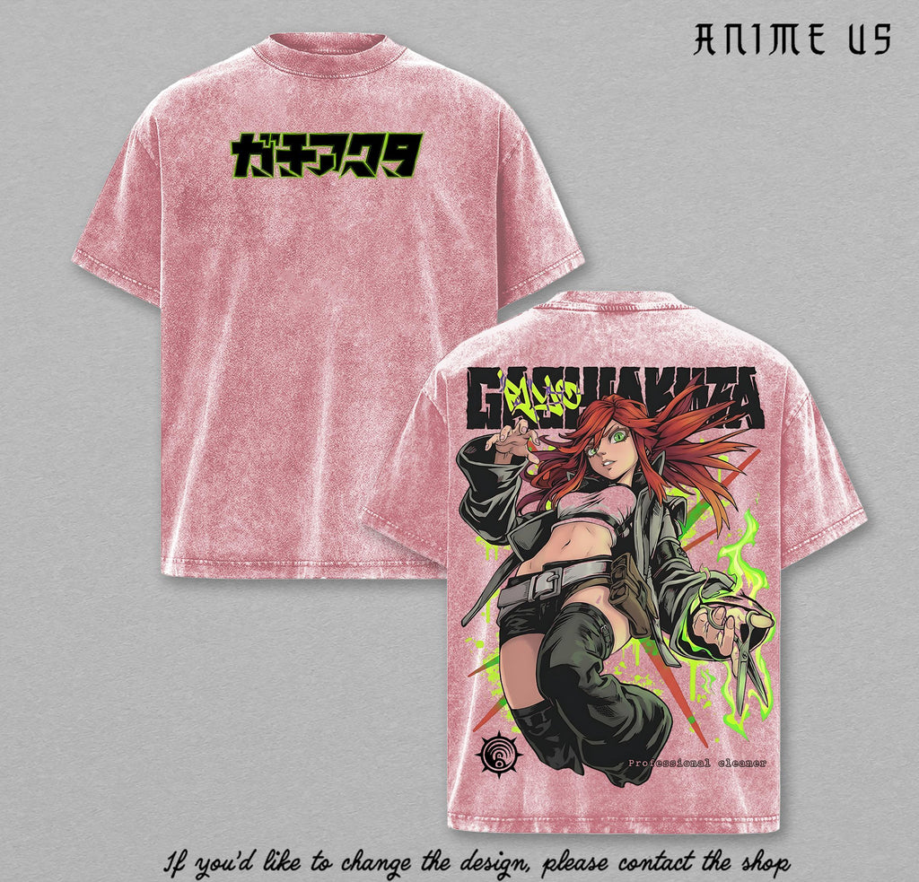 Riyo Reaper x Gachiakuta Shirt Dark Anime Grim Reaper Vintage Washed Oversized Tee Gothic Graphic Streetwear Unisex Gift For Anime Fans