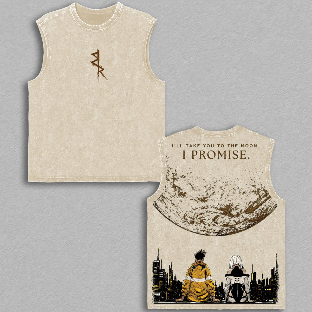 David Martinez Lucy Cyberpunk Edgerunners Tanktop - Apricot