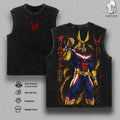 All Might MHA Plus Ultra Anime Vintage Washed Tank Top