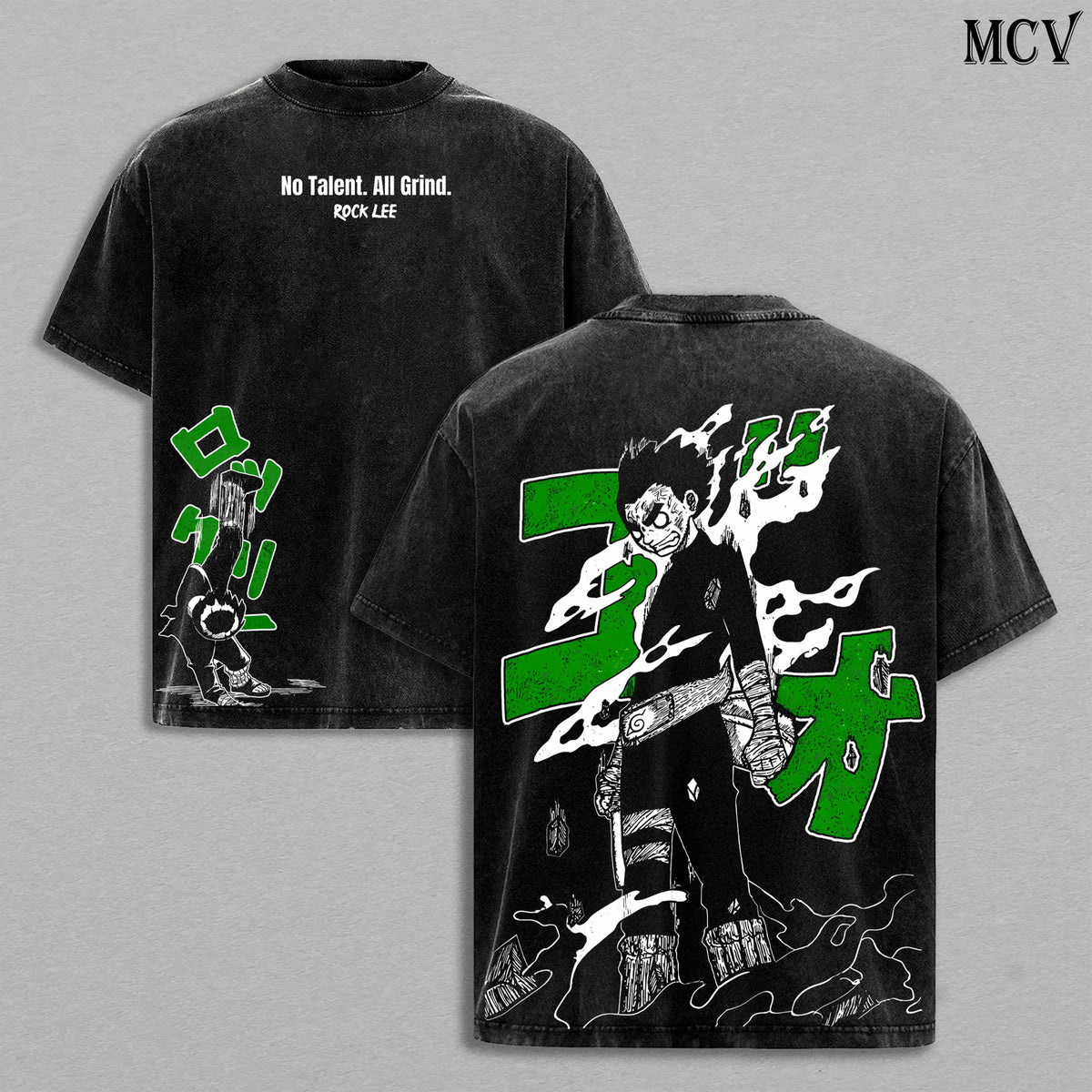 Rock Lee Naruto Anime Vintage Washed Tee & Hoodie