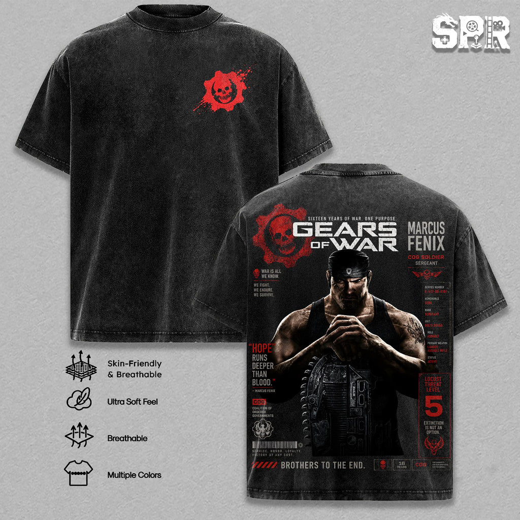 Gears of War V.2 Marcus Fenix Vintage Washed Tee