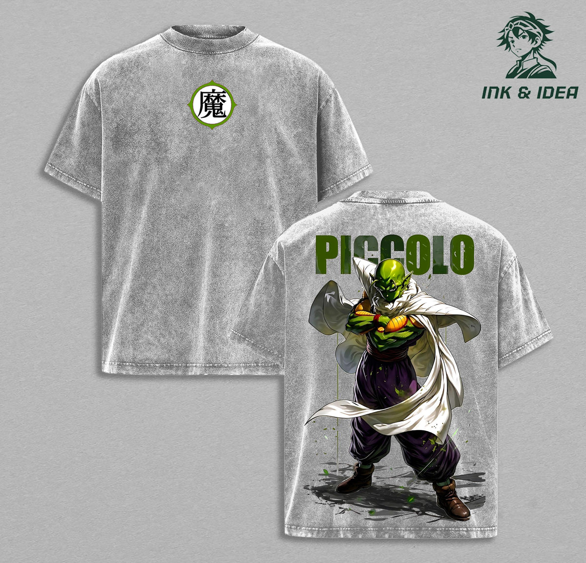 Piccolo DBZ Demon Symbol Anime Vintage Washed Tee