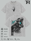 Godzilla Kaiju Monster Movie Vintage Washed Tee