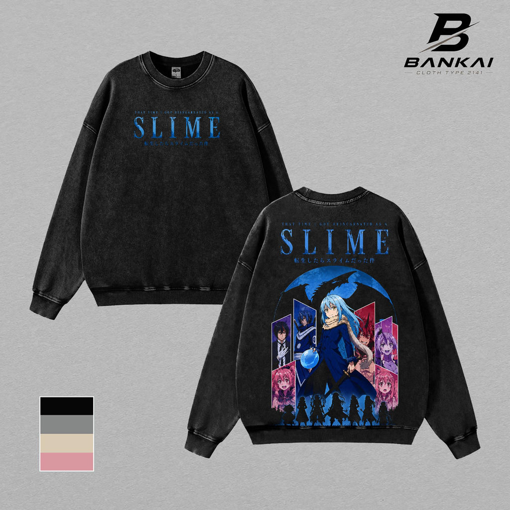 Rimuru Tempest Slime Anime Vintage Washed Tee