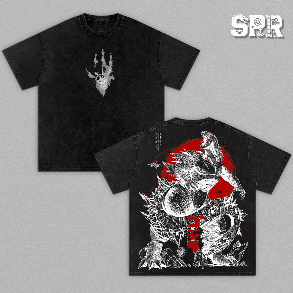 Godzilla King of the Monsters Vintage Washed Tee
