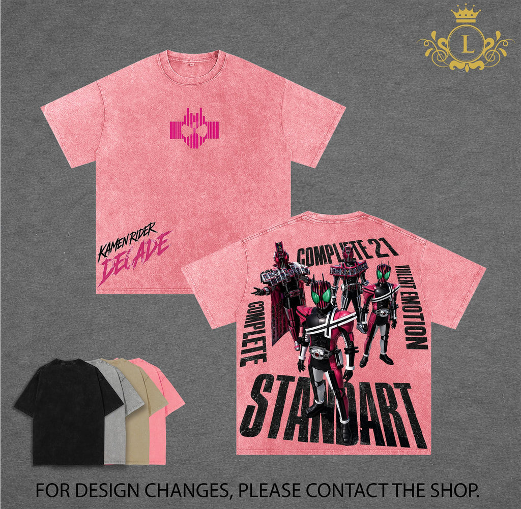Kamen Rider Decade Tokusatsu Vintage Washed Tee