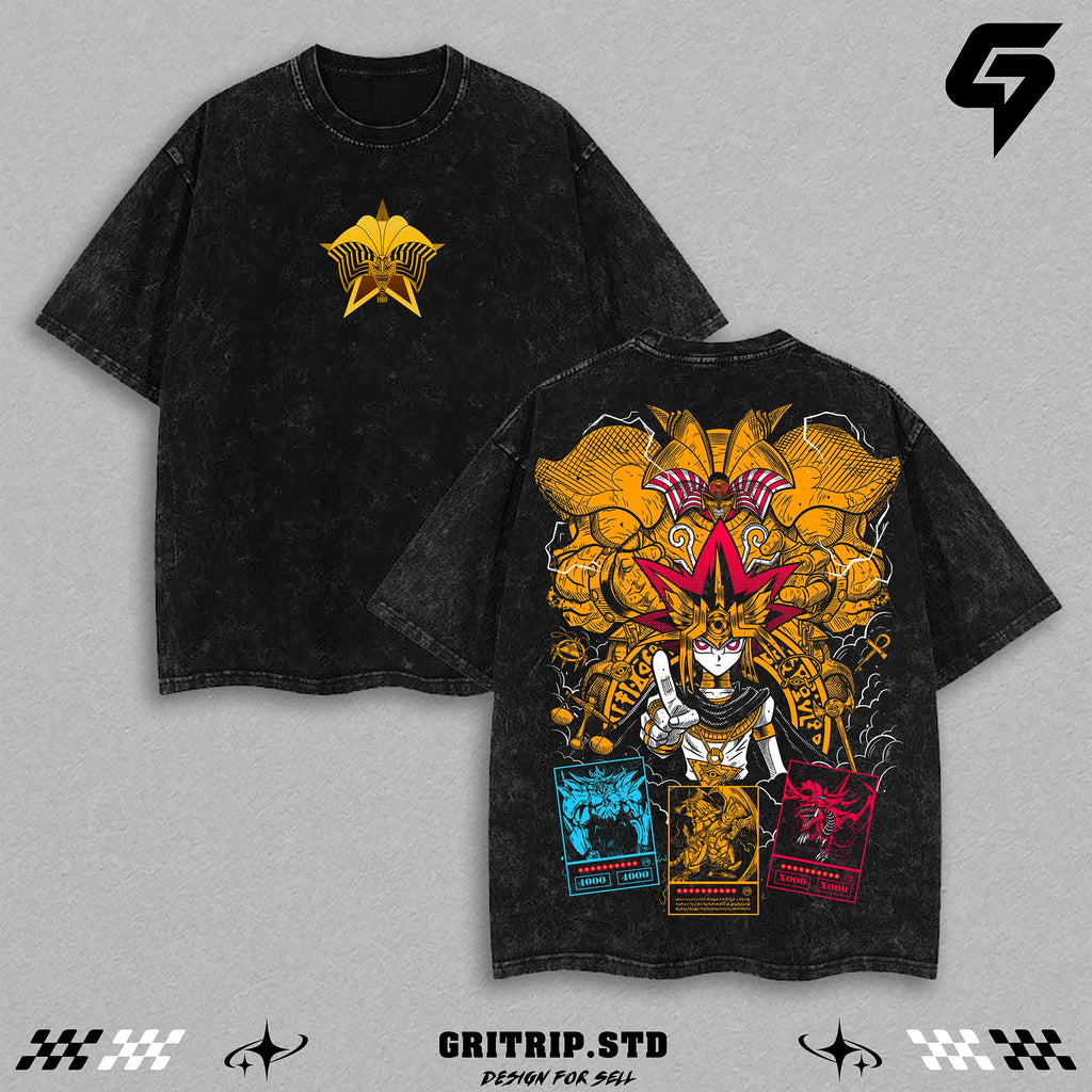 Yami Yugi Duel Monsters Yu-Gi-Oh Anime Vintage Washed Tee