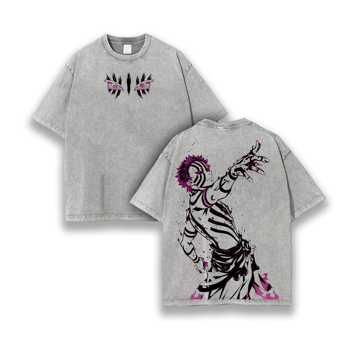 Akaza - Demon Slayer Infinity Castle Washed T-Shirt