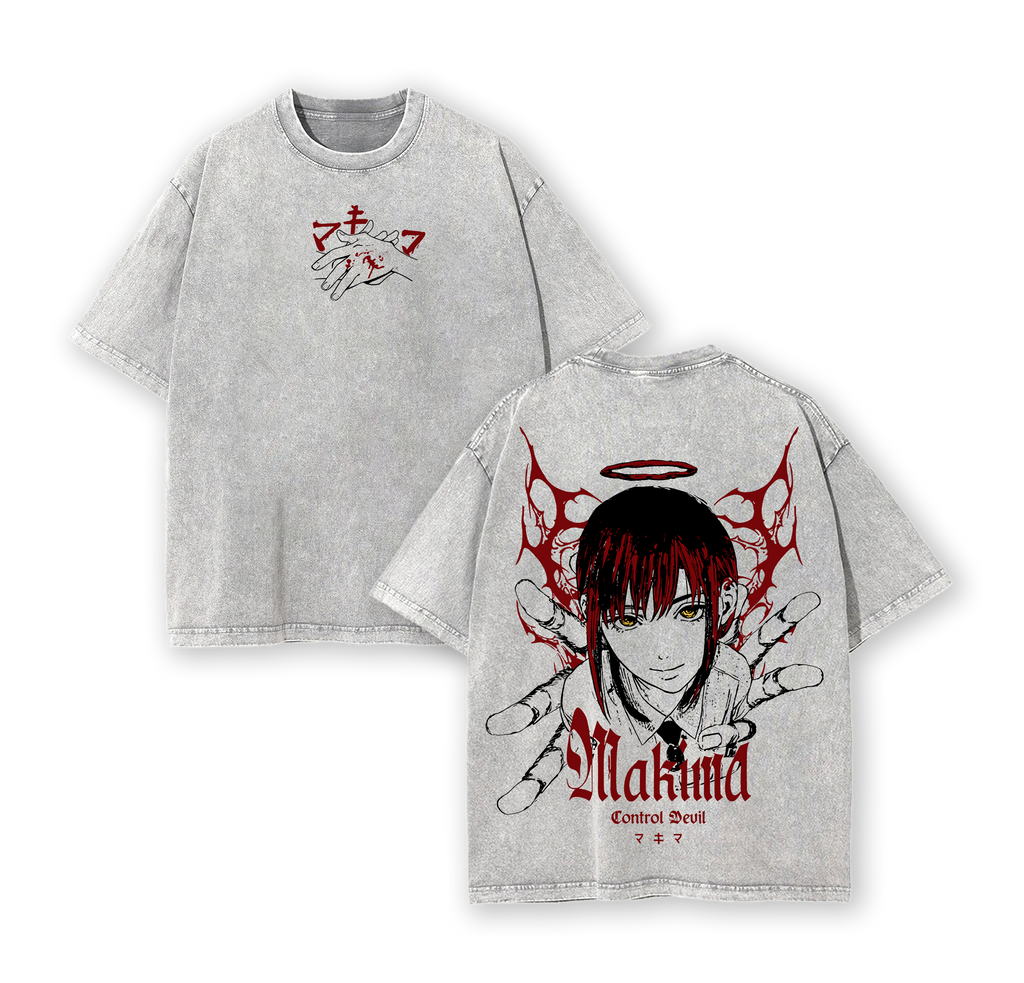 Makima Chainsaw Man Tee Washed