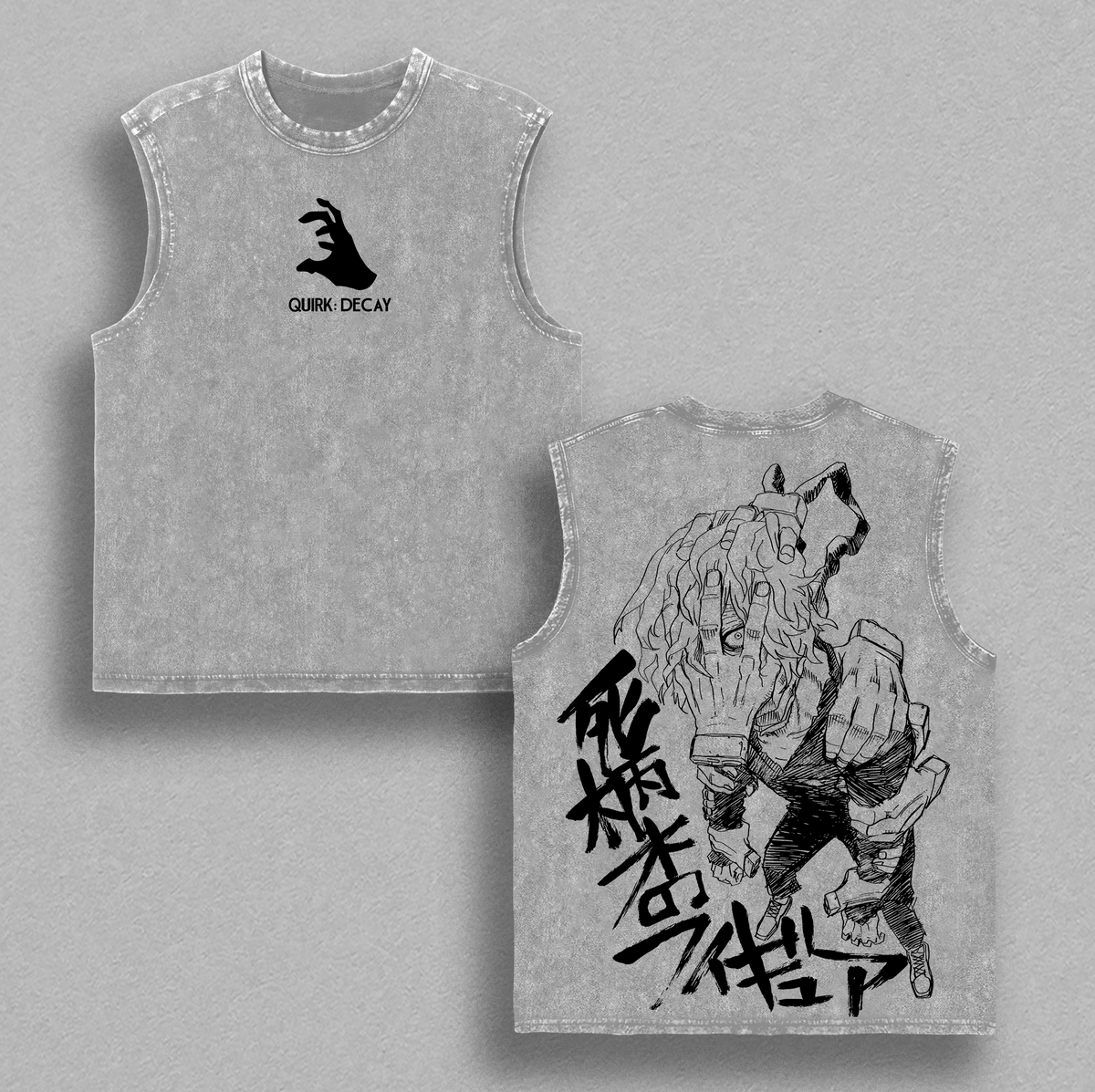 Shigaraki Tomura My Hero Academia Anime Vintage Washed Tee