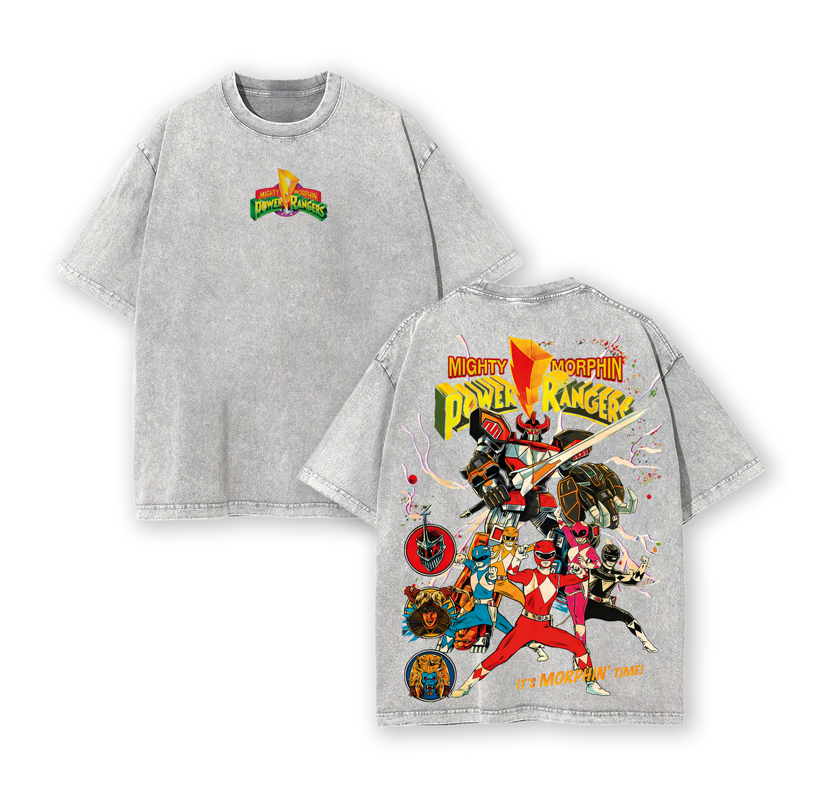 Mighty Morphin Power Rangers T-Shirt – Movie & Game Superhero Graphic Tee