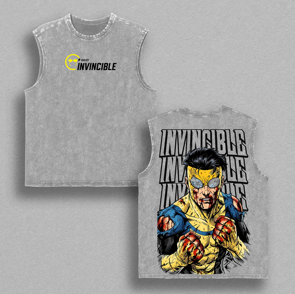 Invincible Season 4 Mark Graphic Tees Streetwear T-Shirt, Unisex Anime Gamer Streetwear Gift, Washed Cotton Oversized Shirts, Game Shirt for Men