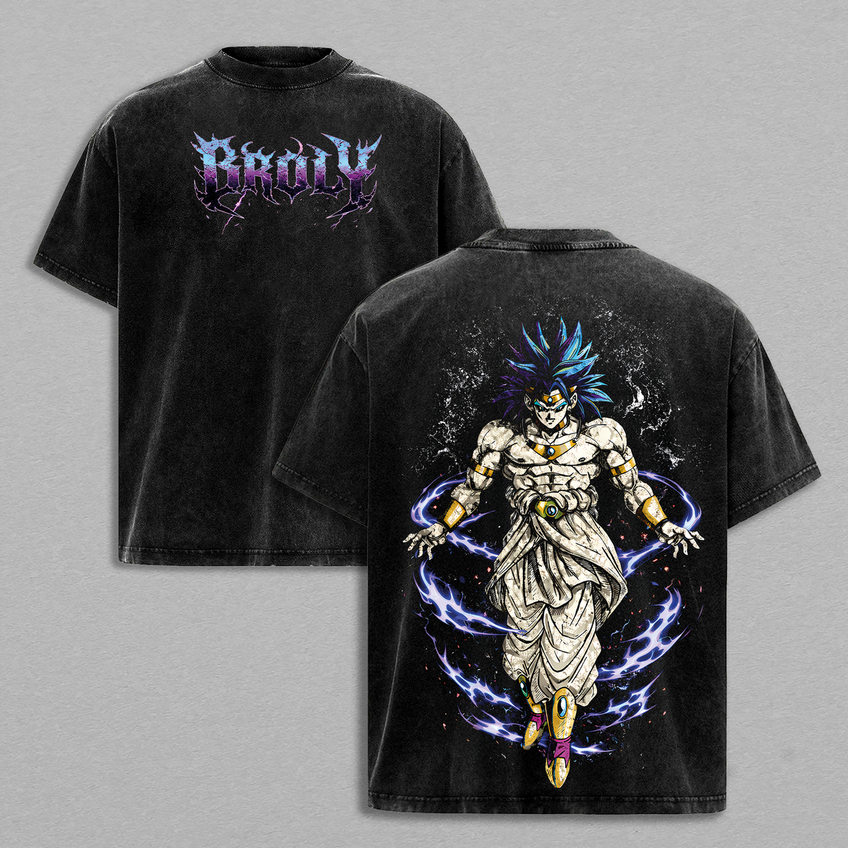 Broly DBZ Legendary Super Saiyan Anime Vintage Washed Tee