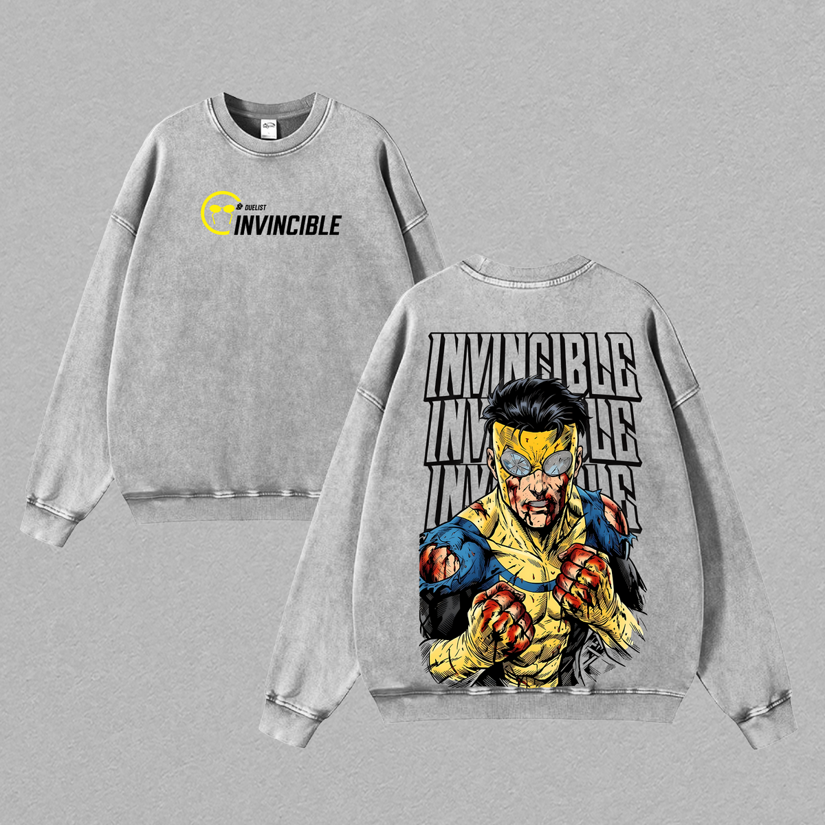 Invincible Season 4 Mark Graphic Tees Streetwear T-Shirt, Unisex Anime Gamer Streetwear Gift, Washed Cotton Oversized Shirts, Game Shirt for Men