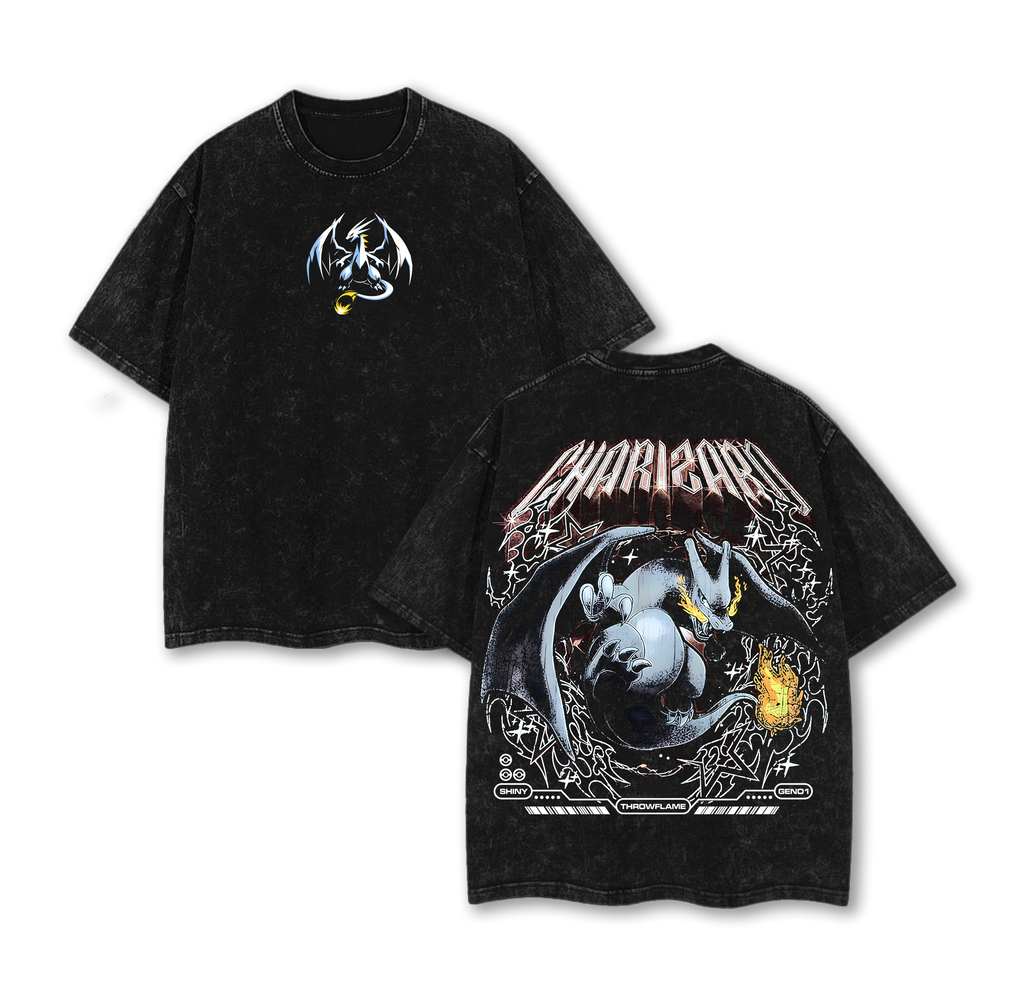 Charizard Pokemon Washed T-Shirt
