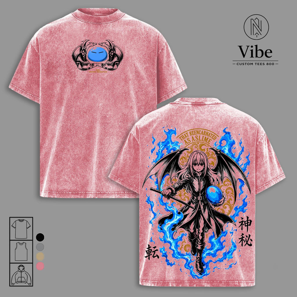 Rimuru Tempest That Time I Got Reincarnated As A Slime Vintage Washed Tee