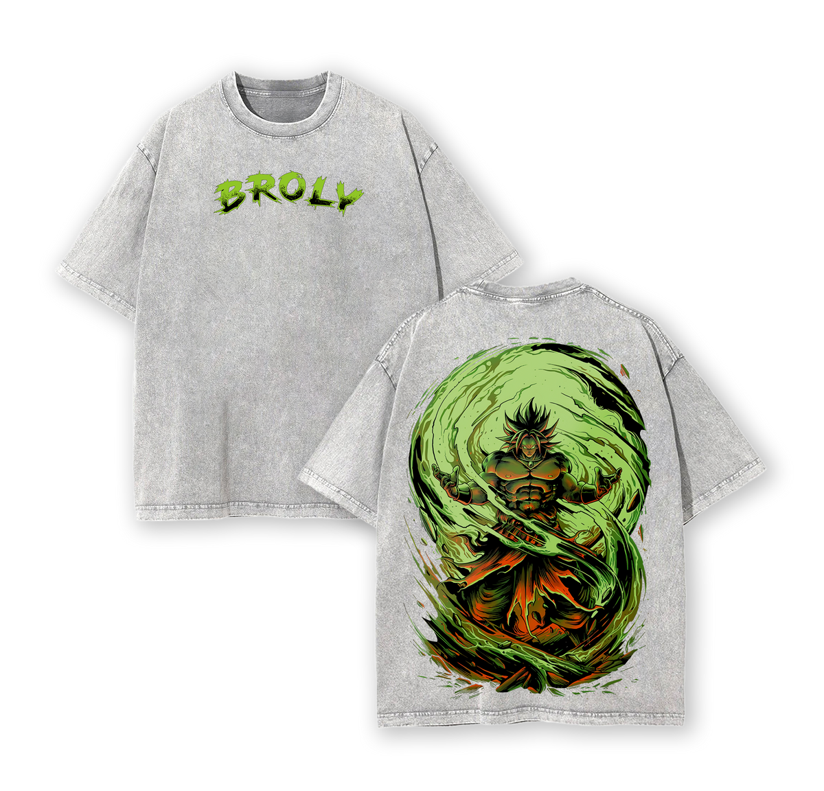 BROLY - Dragon Ball Z Anime Washed T-Shirt