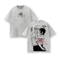 Denji vs Reze Chainsaw Man Tee Washed – The Movie Reze Arc Vintage Oversized