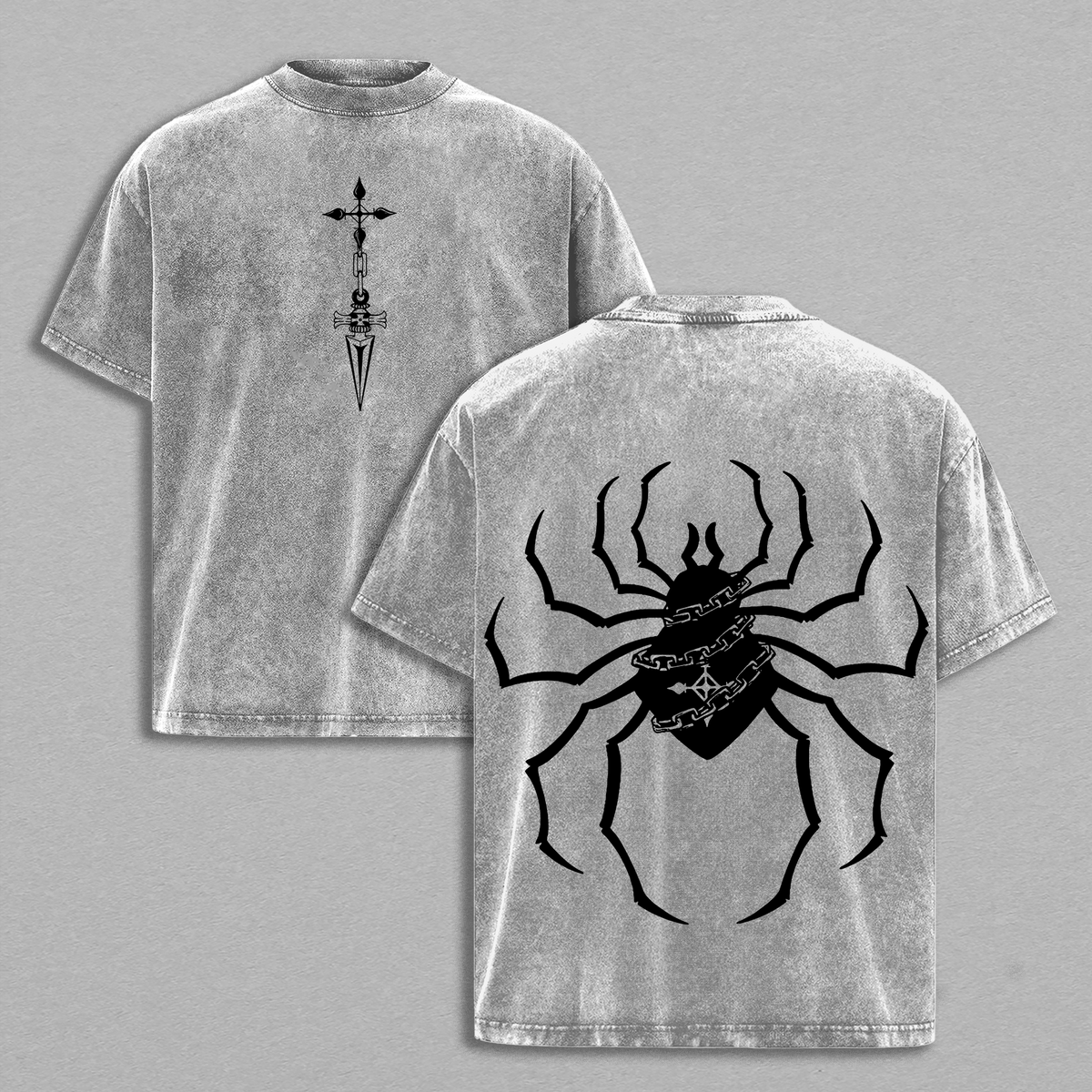Phantom Troupe Spider Emblem Hunter x Hunter Anime Vintage Washed Tee