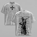 Crusader Knight Medieval Knight Christian Vintage Washed Tee