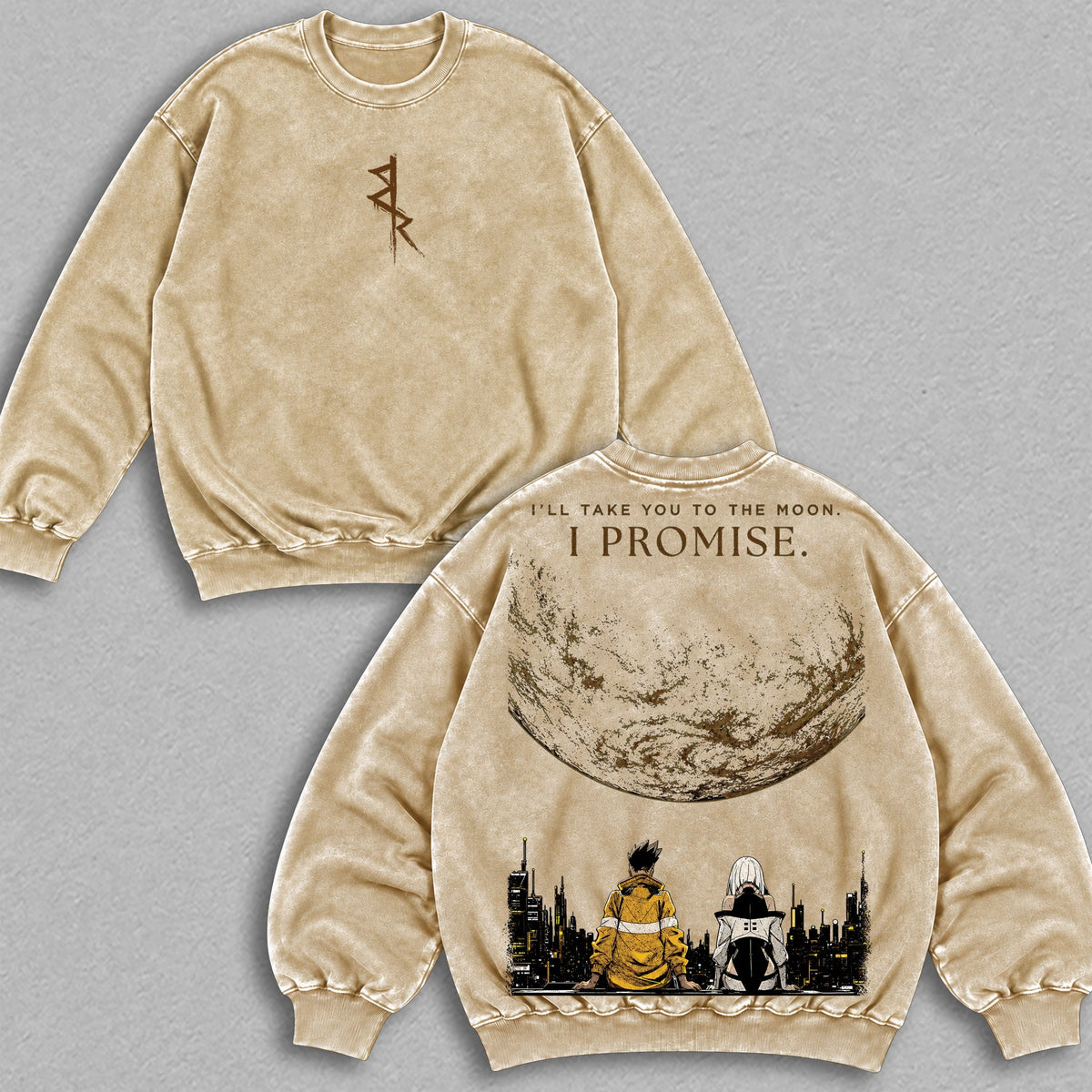David Martinez Lucy Cyberpunk Edgerunners Sweatshirt - Apricot