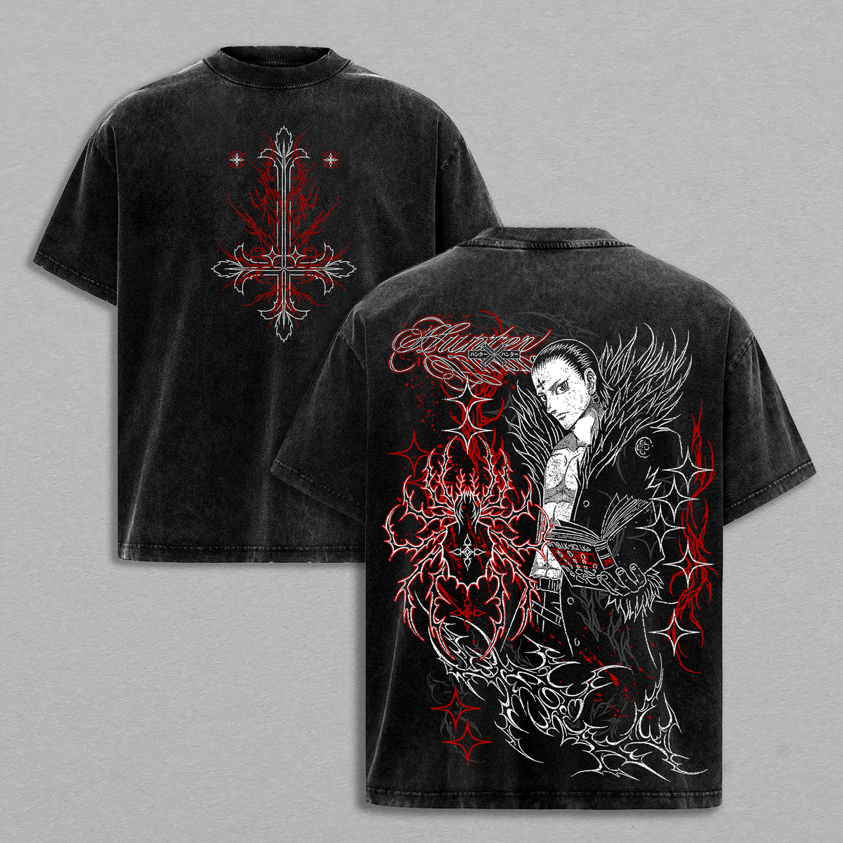 Chrollo Lucilfer Phantom Troupe Hunter x Hunter Anime Washed Tee