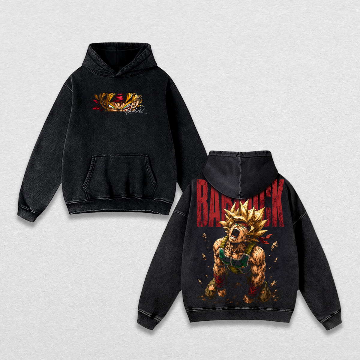 Bardock Super Saiyannn DBZ Anime Vintage Washed Tee