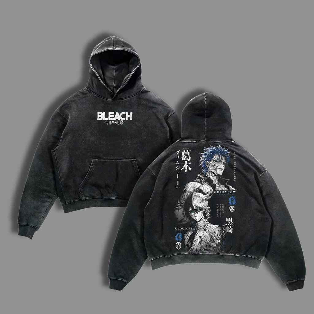 Grimmjow Jaegerjaquez & Ulquiorra Cifer Bleach Anime Vintage Washed Tee