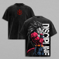SSJ4 Vegeta Discipline vintage washed T-shirt - Black