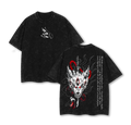 Kon Chainsaw Man T-Shirt – Fox Devil Vintage Washed Oversized Heavy Cotton Anime Manga Tee