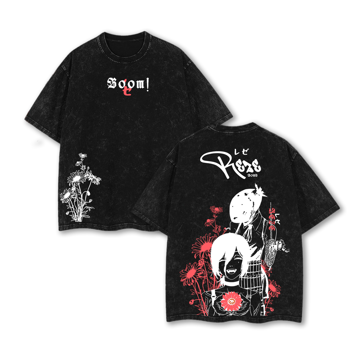 Reze - Chainsaw Man Washed T-Shirt