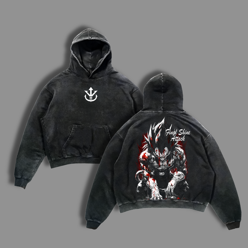 Final Shine Attack Ultra Warrior Anime Vintage Washed Tee