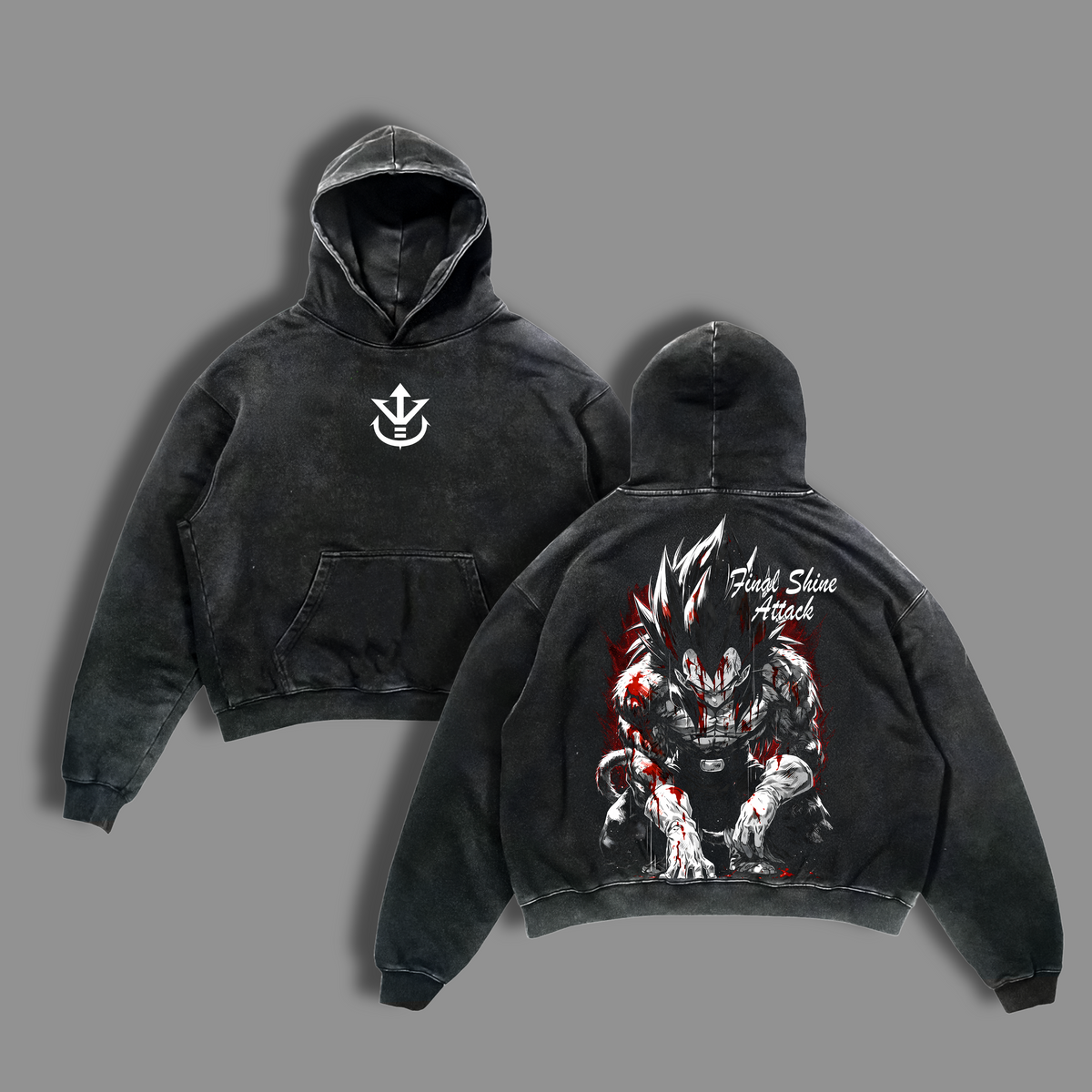 Final Shine Attack Ultra Warrior Anime Vintage Washed Tee