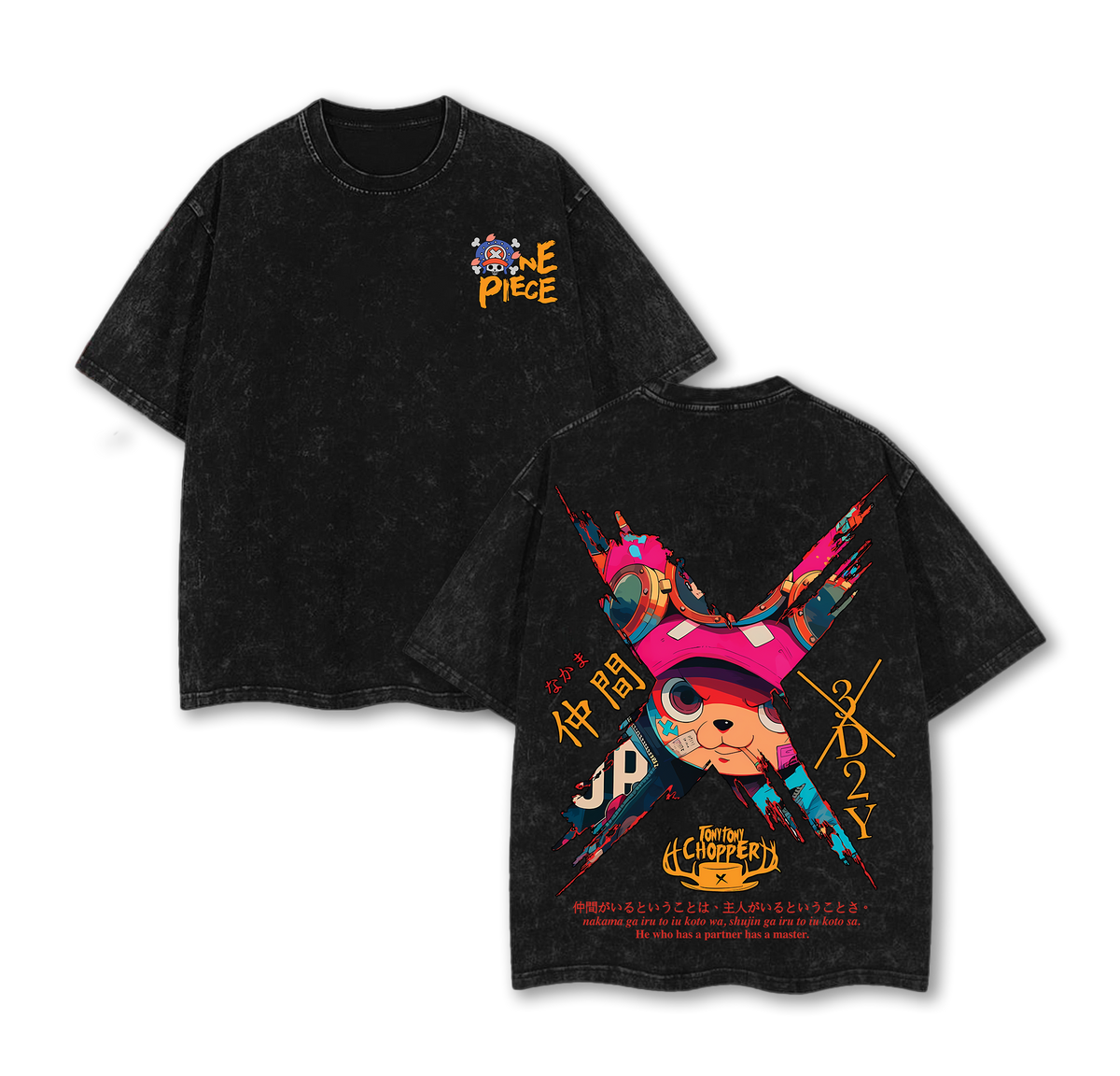 Tony Chopper - One Piece Vintage Washed Tee 90s