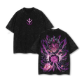Retro Vintage Limited Vegeta Ego - Dragon Ball Super Anime Double Printed Oversize Anime Manga Acid Washed Lightweight Cotton T-Shirt