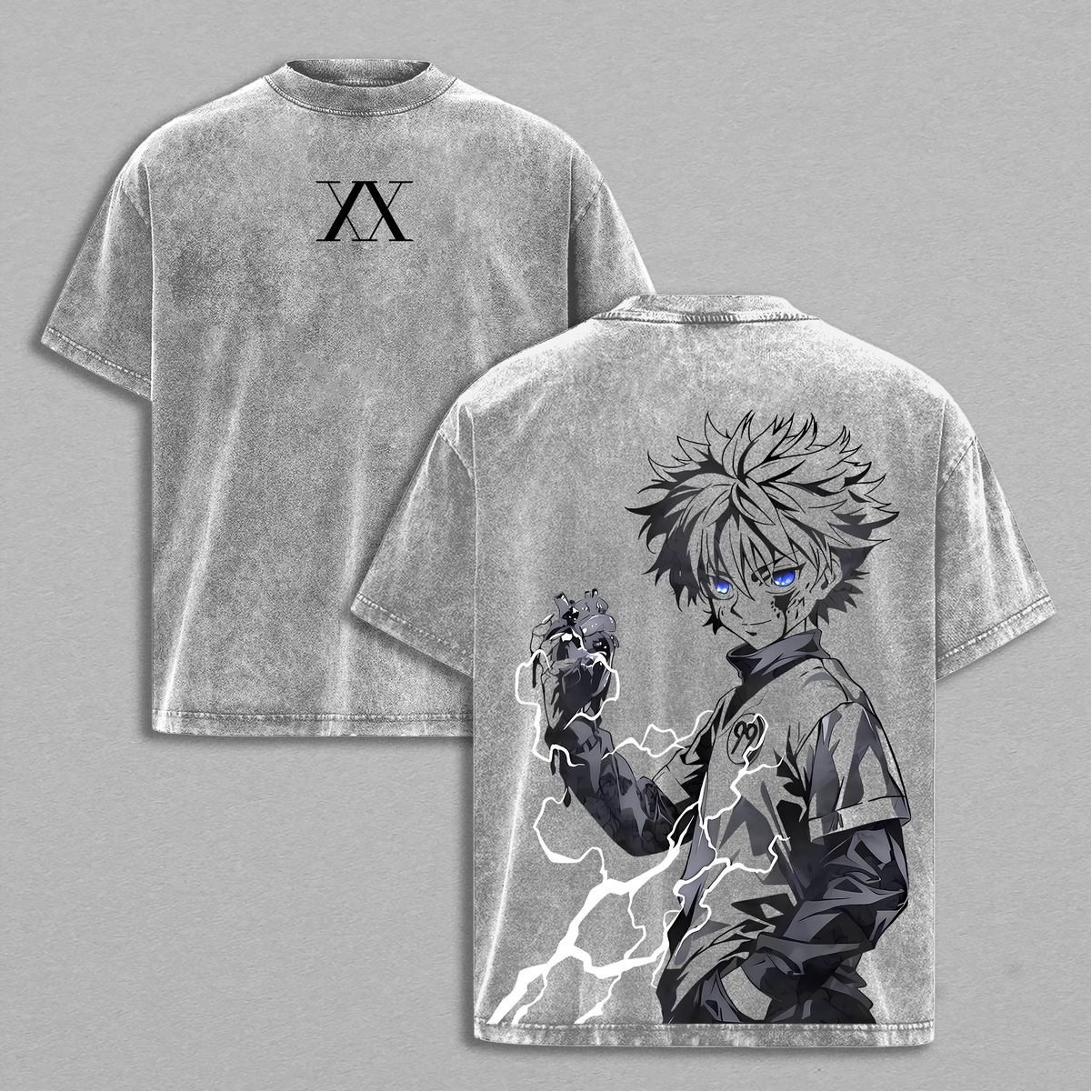 KILLUA Hunter X Hunter Anime Vintage Washed Tee