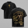 Jesus Died For Me Crown of Thorns Christian Vintage Washed Tee