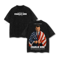 Charlie Kirk Memorial Washed T-Shirt V2
