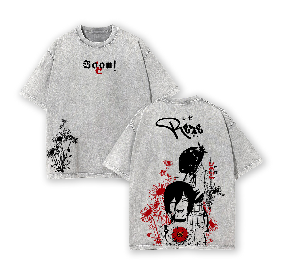 Reze - Chainsaw Man Washed T-Shirt